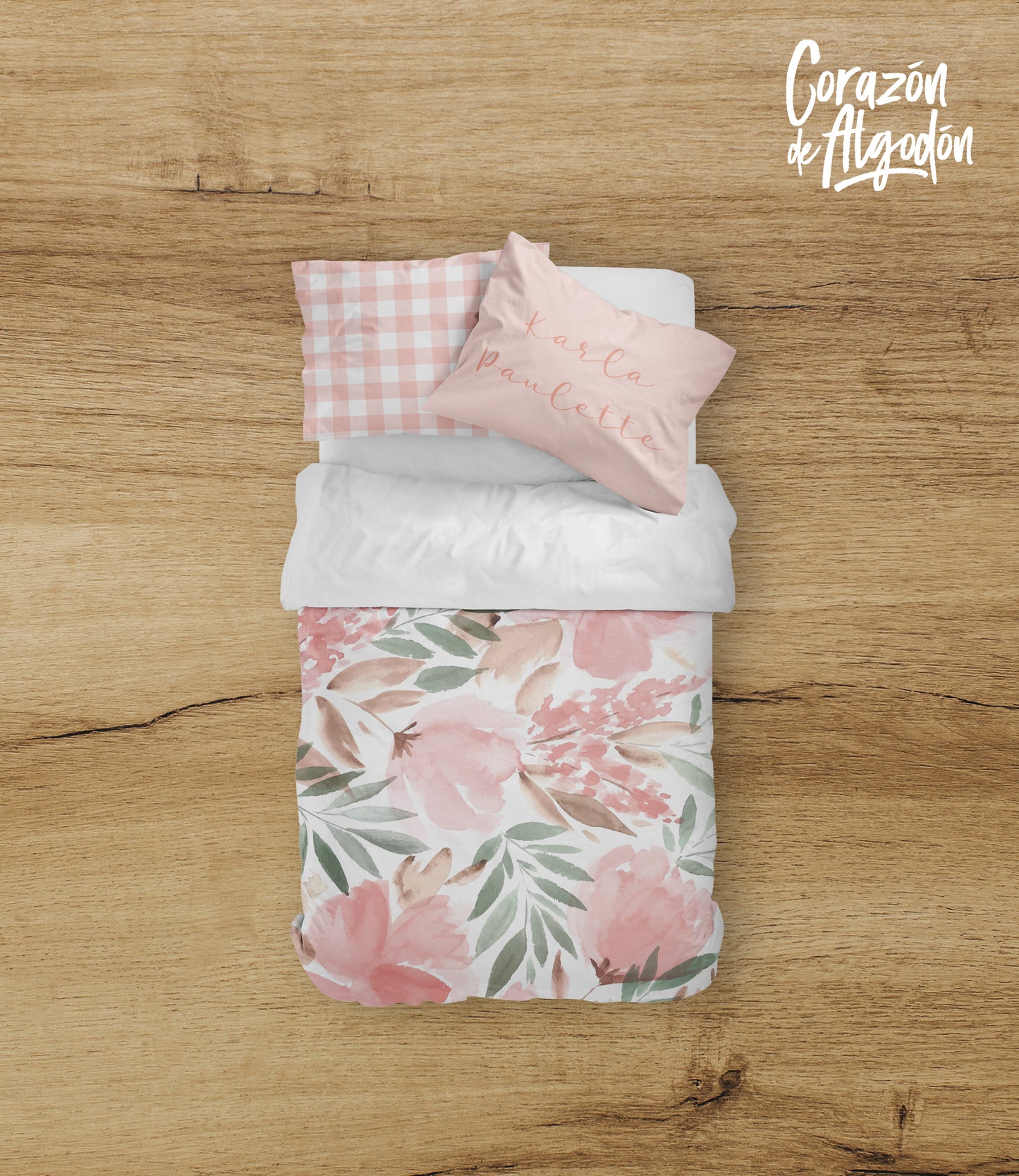 Juego de cama Flores Karla Paulette