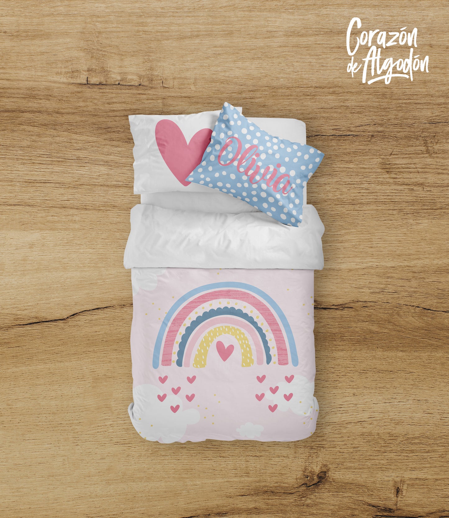 Juego de cama Arcoíris Olivia
