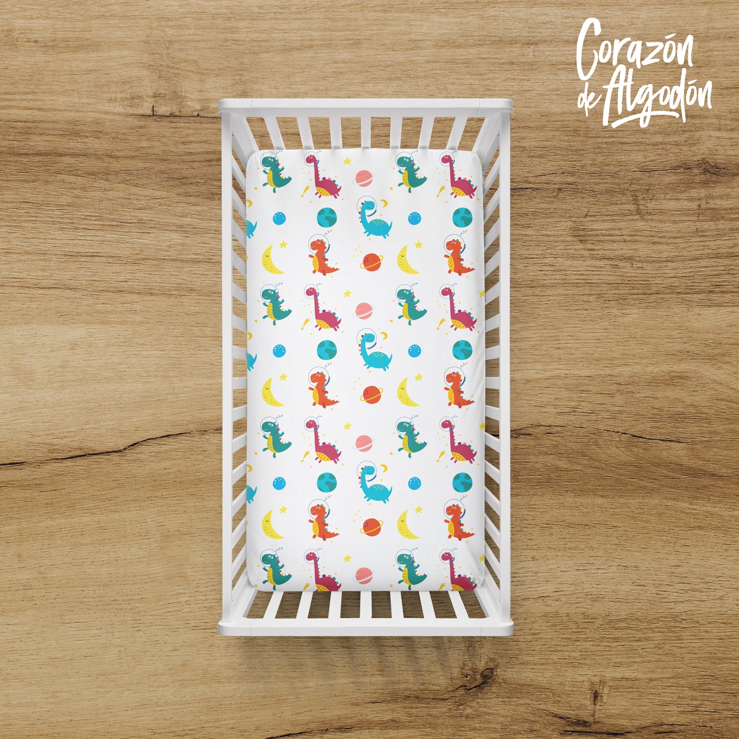 Sábana de cajón Dinosaurio Espacial Gael