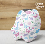 Baby cover Dinosaurios rosas Morgan