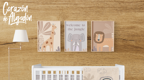 3 Textiles para enmarcar Jungla Carter