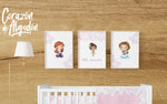 3 Textiles para enmarcar Princesas Emmerson