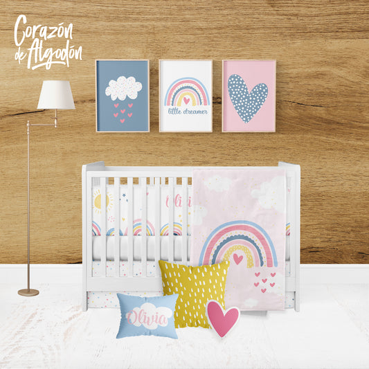 Juego de cuna Arcoíris Olivia
