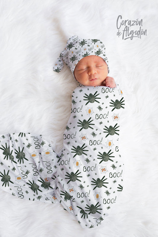 Swaddle Neutro Arañas