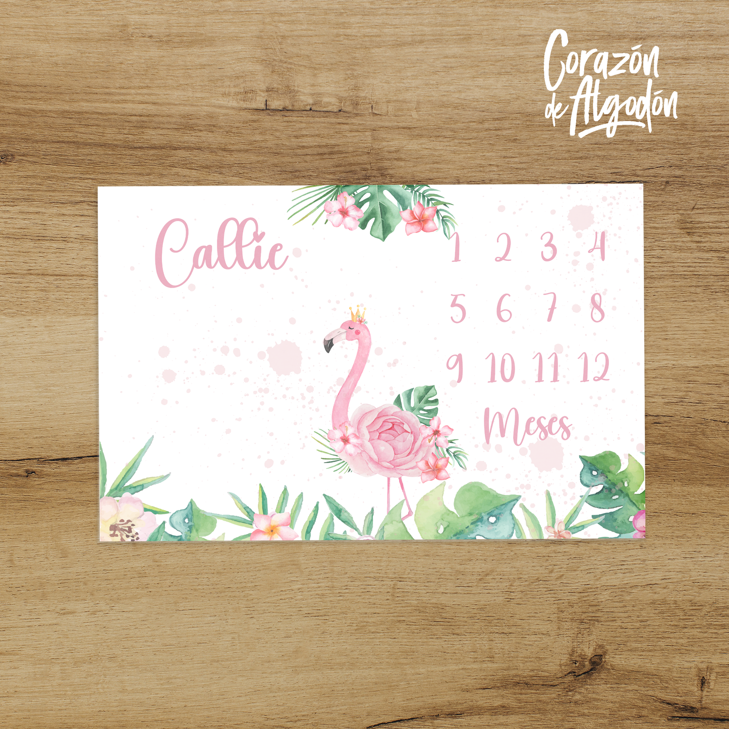 Manta mensual Flamingo Callie