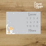Manta mensual Zorrito Astronauta Lucca