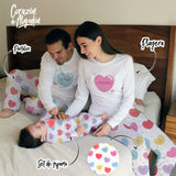 Pijama Corazones de colores San Valentín