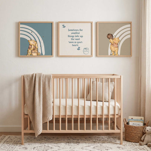 3 Textiles para enmarcar Winnie Pooh Christopher