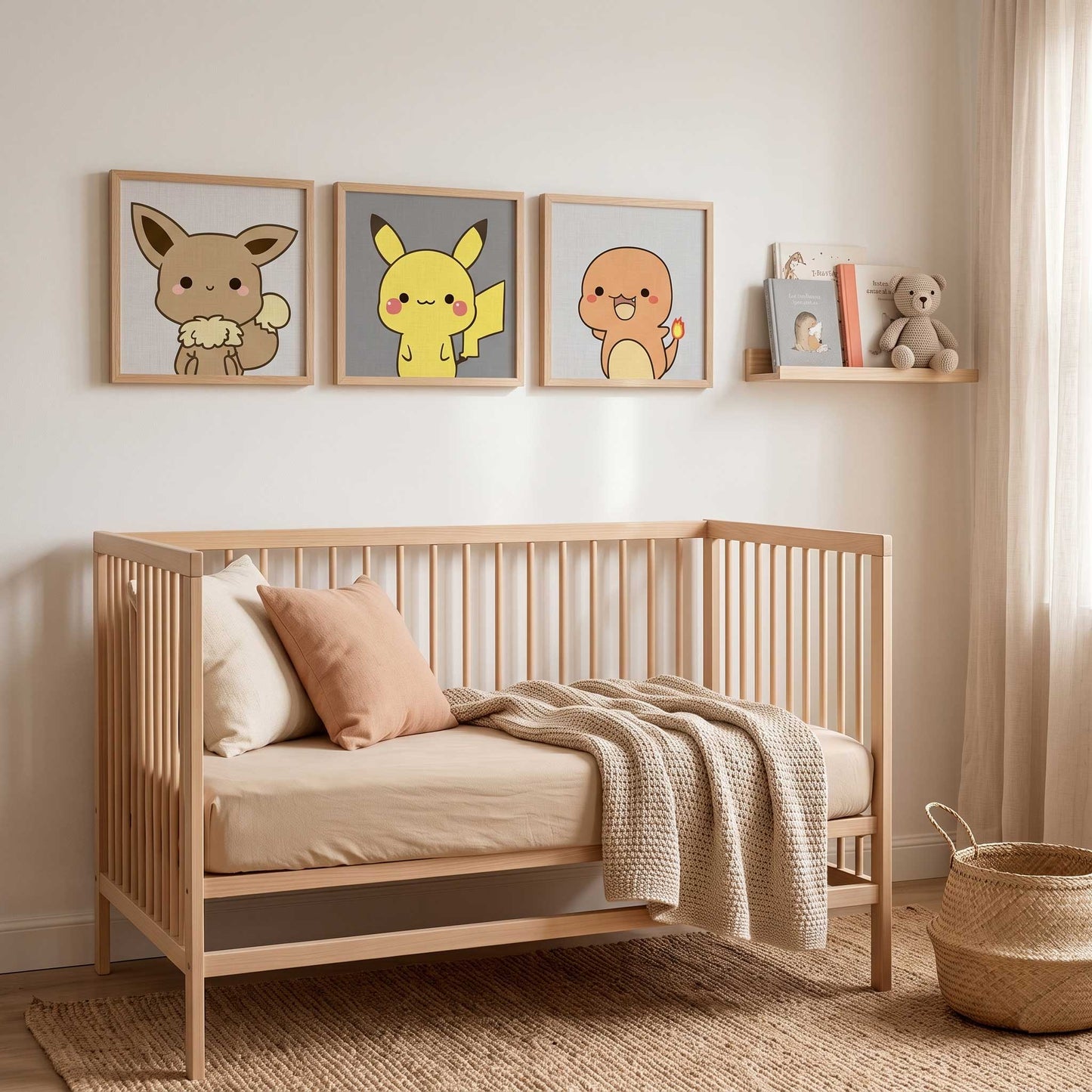 3 Textiles para enmarcar Pokemon Remi