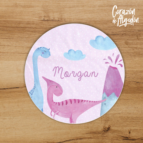 Tapete Dinosaurios rosas Morgan