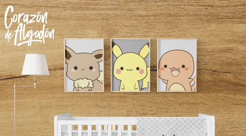 3 Textiles para enmarcar Pokemon Remi