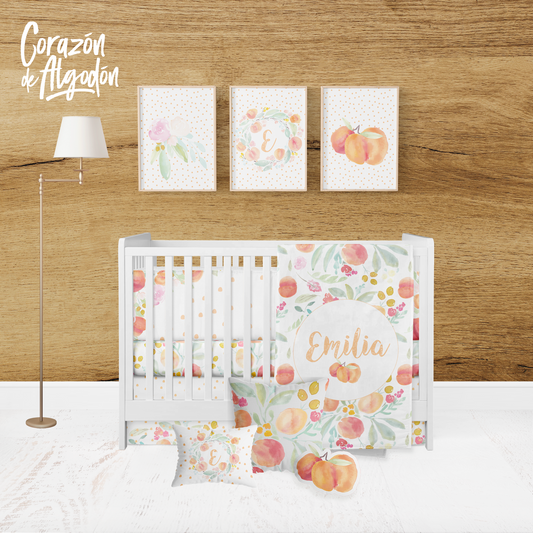 Juego de cuna Duraznos