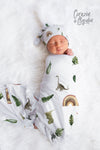 Swaddle Neutro Dinosaurio arcoíris