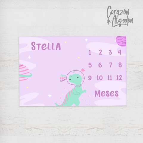 Manta mensual Dinosaurio espacial Stella