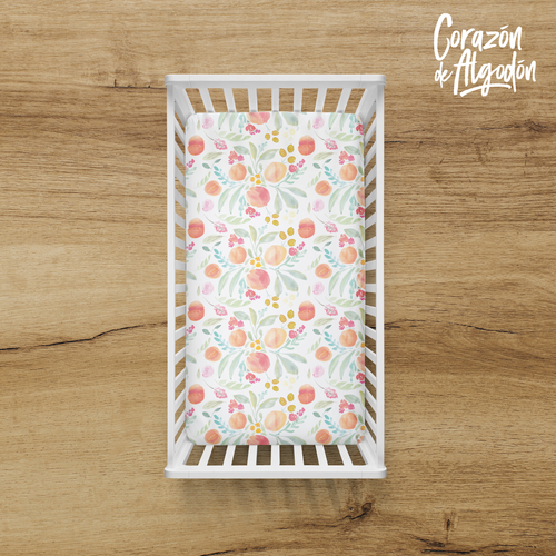 Sábana de cajón Duraznos Emilia