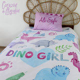 Juego de cama Dinosaurios rosas Morgan